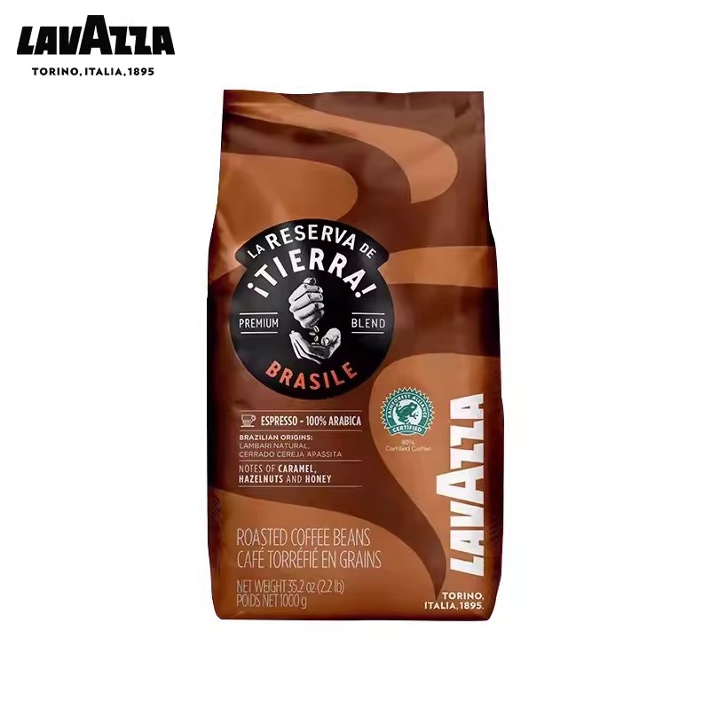 LAVAZZA 拉瓦萨 意大利进口大地系列巴西特浓咖啡豆 手磨现冲 1kg