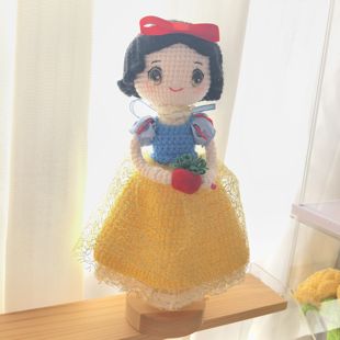 成品手作手工白雪公主娃娃人偶diy微瑕