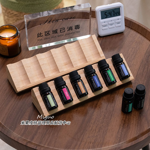 6格精油瓶架迷你三角展示架