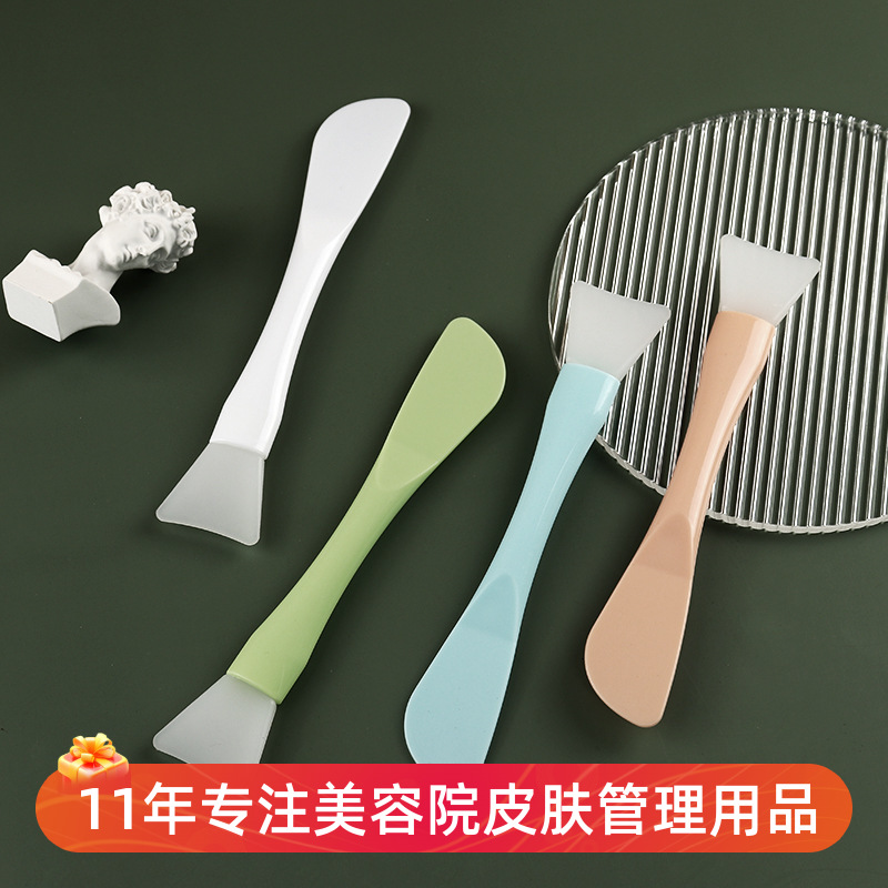 硅胶双头面膜刷刮板一刷两用