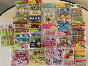 日本m DAI食品级水果叉儿童奥特曼卡通动物kitty机器猫 sa万代BAN