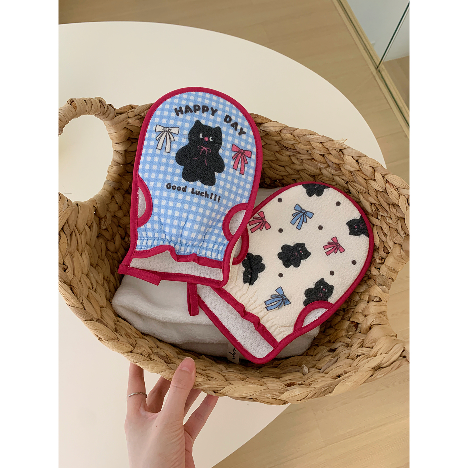 可爱卡通搓澡巾女士洗澡巾