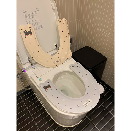 马桶垫圈黏贴式卡通U型马桶坐垫