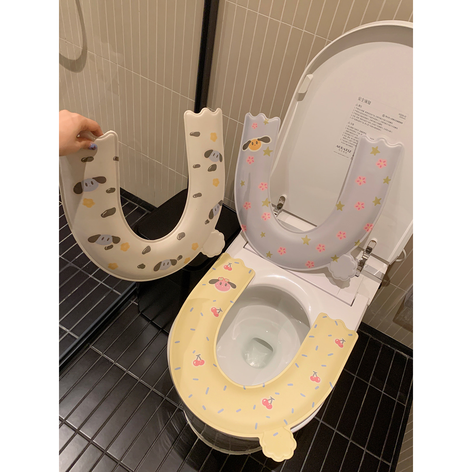 馨帮帮杂货铺 四季通用卡通马桶坐垫家用厕所eva加厚防水马桶贴