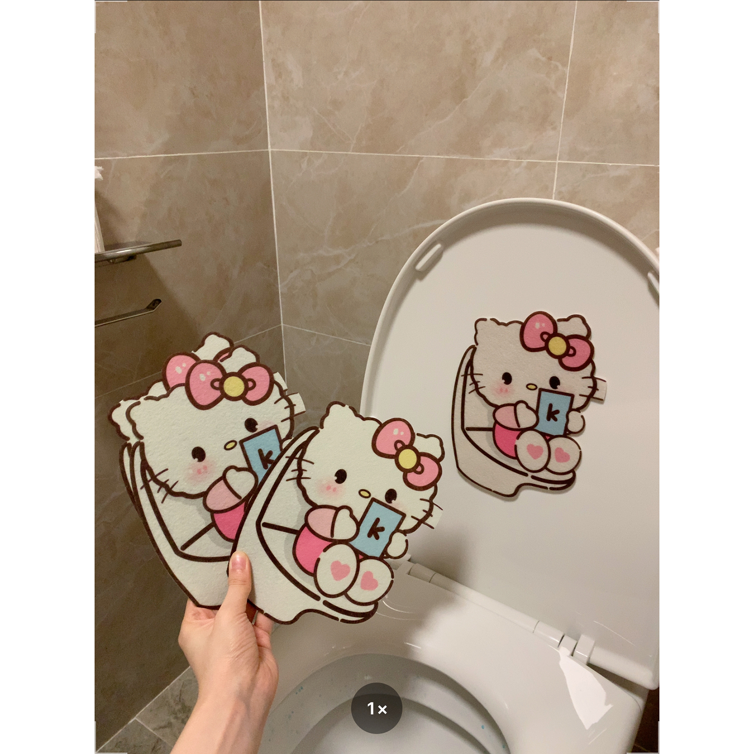 卫生间装饰贴马桶贴除臭贴