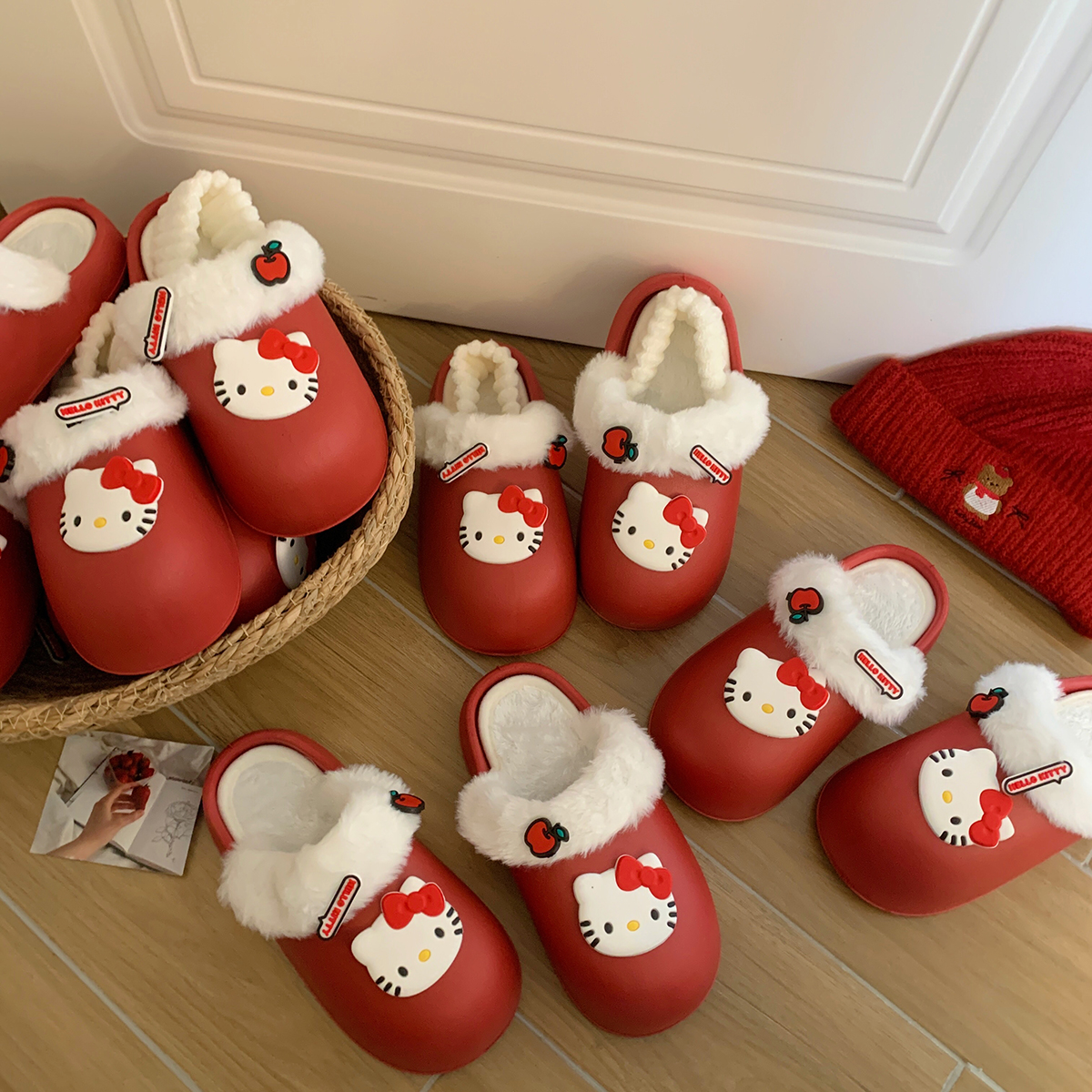 室内防滑棉鞋外穿保暖毛绒棉拖鞋