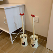 馨帮帮杂货铺 可爱长柄厕所清洁刷家用无死角卡通猫卫生间马桶刷