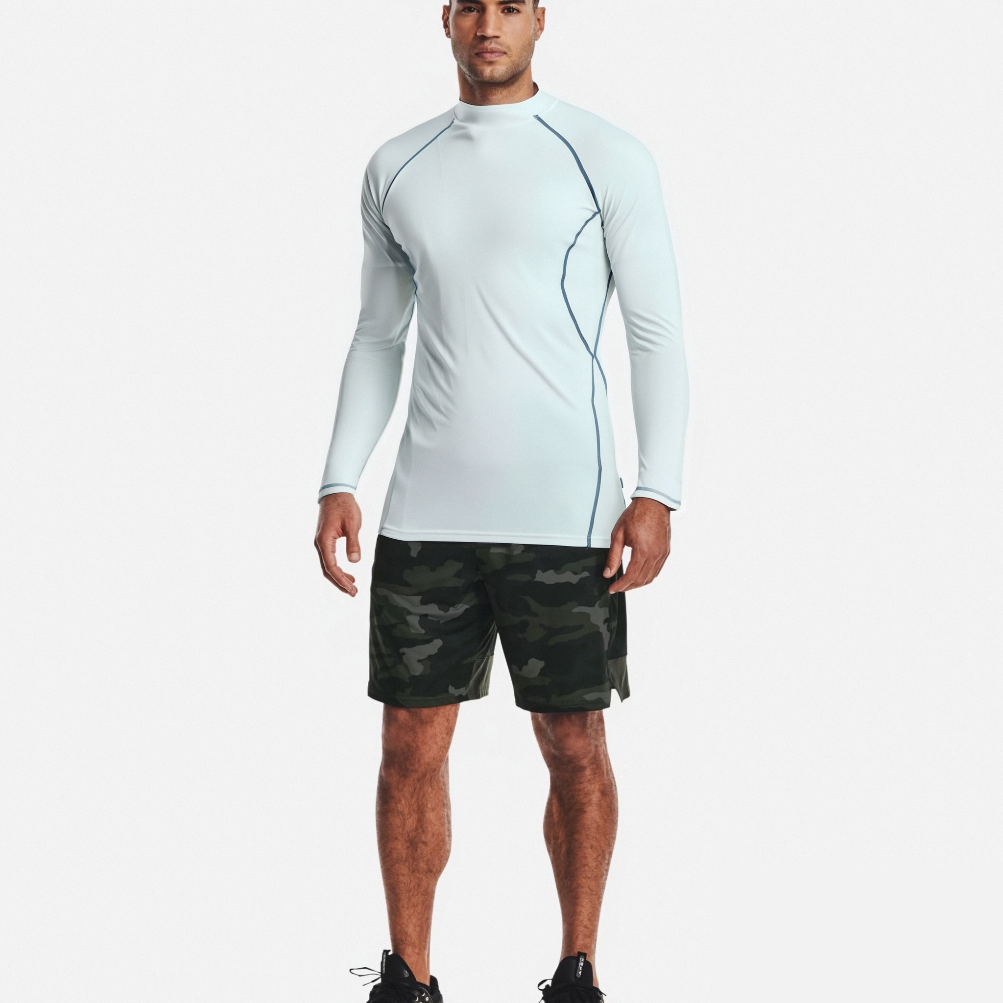 UV50弹力速干长袖压缩紧身上衣