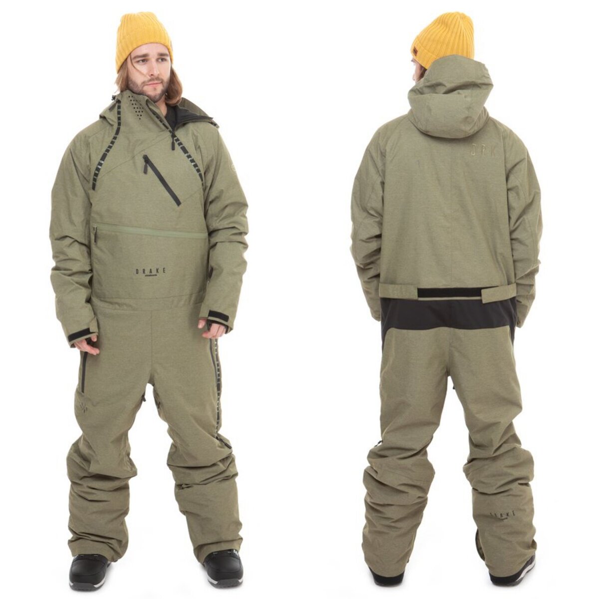 P棉保暖多袋工装单板连体滑雪服