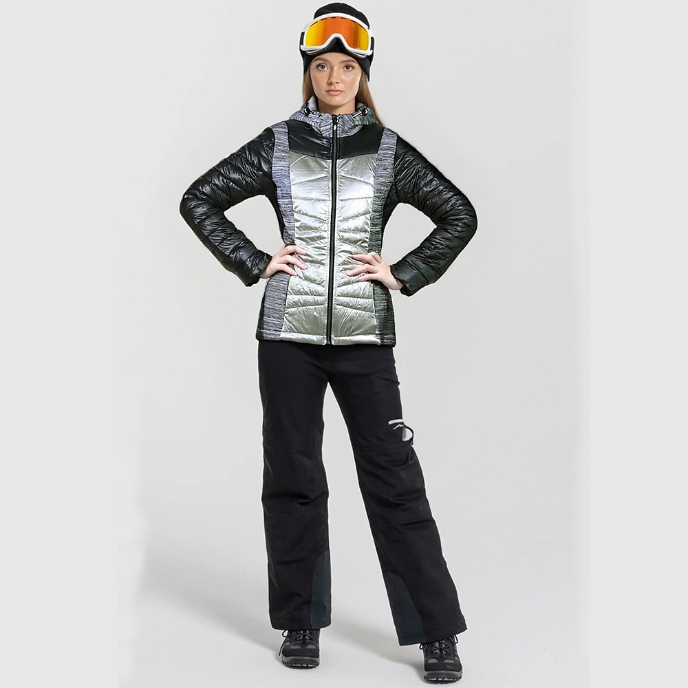 新雪丽加绒保暖滑雪上衣连帽外套