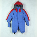 北欧防水保暖加绒雪衣防风雪加厚幼童羽绒服连体防寒羽绒滑雪服