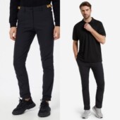 芬兰春夏秋户外徒步休闲强拒水速干快干登山裤 男女 四面弹小脚长裤