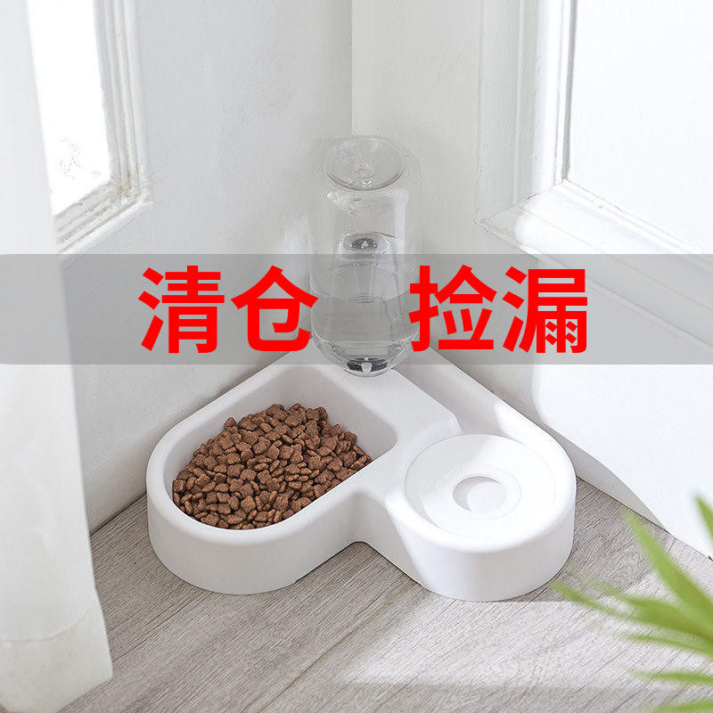 宠物狗碗狗盆双碗不锈钢自动饮水猫碗泰迪金毛小狗食盆猫咪用品