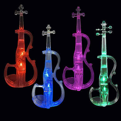 水晶透明电小提琴专业练习初学大型舞台演出电声成人通用款