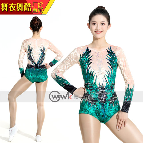 舞衣舞酷竞技体操服健美比赛技巧艺考女儿童表演定制专业训练艺术 - 封面