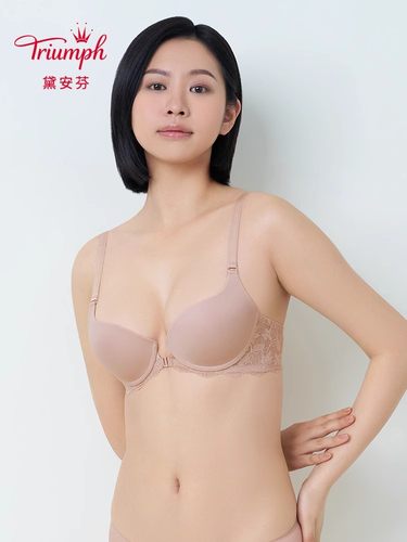 Triumph/黛安芬摩登女郎新品内衣女软钢圈蕾丝透气文胸E004414