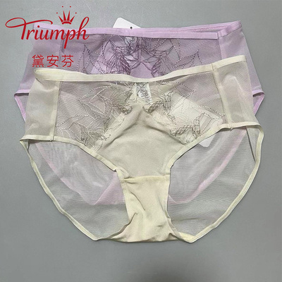 黛安芬女蕾丝中腰内裤