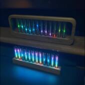 LED拾音灯频谱节奏氛围灯RGB拟辉光管音乐桌搭电竞桌面摆件声控灯