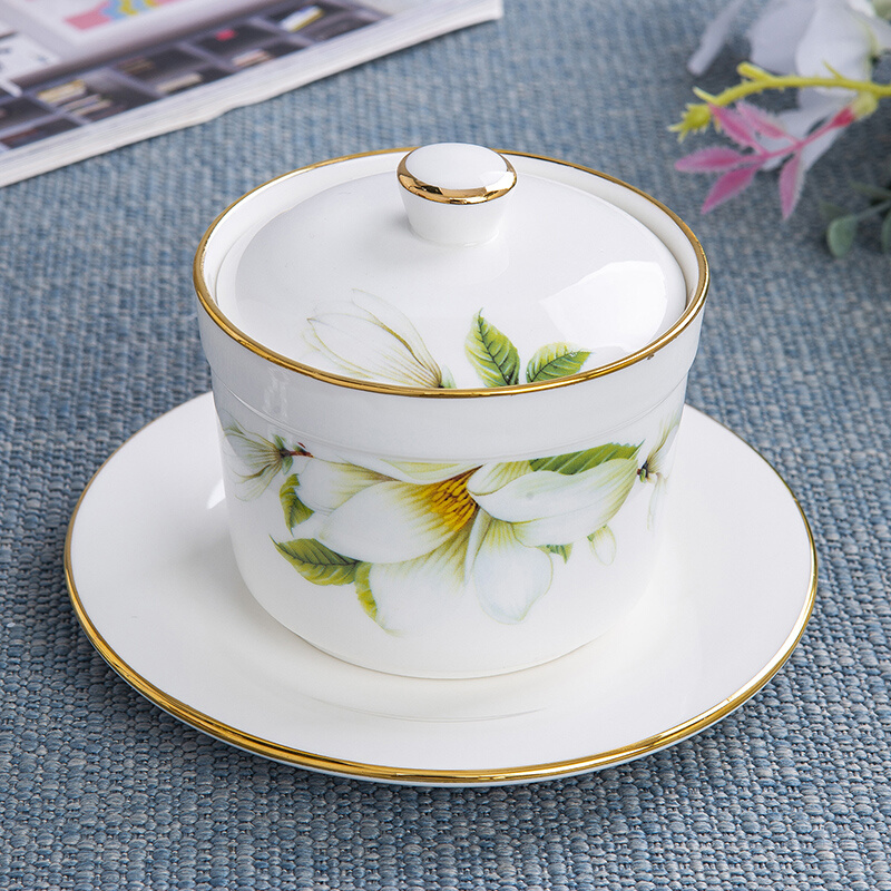 陶瓷燕窝炖盅带盖家用隔水陶瓷内胆港式炖品燕窝鸡V蛋鲍参蒸罐炖