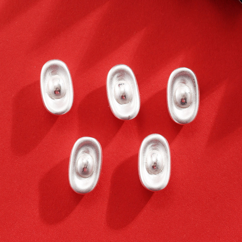 999足银元宝横穿隔珠散珠配件中国风diy手工编绳串珠手链配饰材料,饰品/流行首饰/时尚饰品新,银饰配件,淘宝优惠券,粉丝福利购,淘宝优惠卷