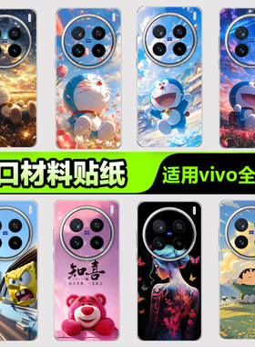 vivo手机贴纸后背膜适用于VivoX300X200IQOO15 13 12手机贴纸S3020背膜X908070Y500 400杂锦10系列3M手机背膜