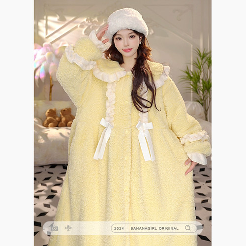 Bananagirl加厚冬季睡衣套装