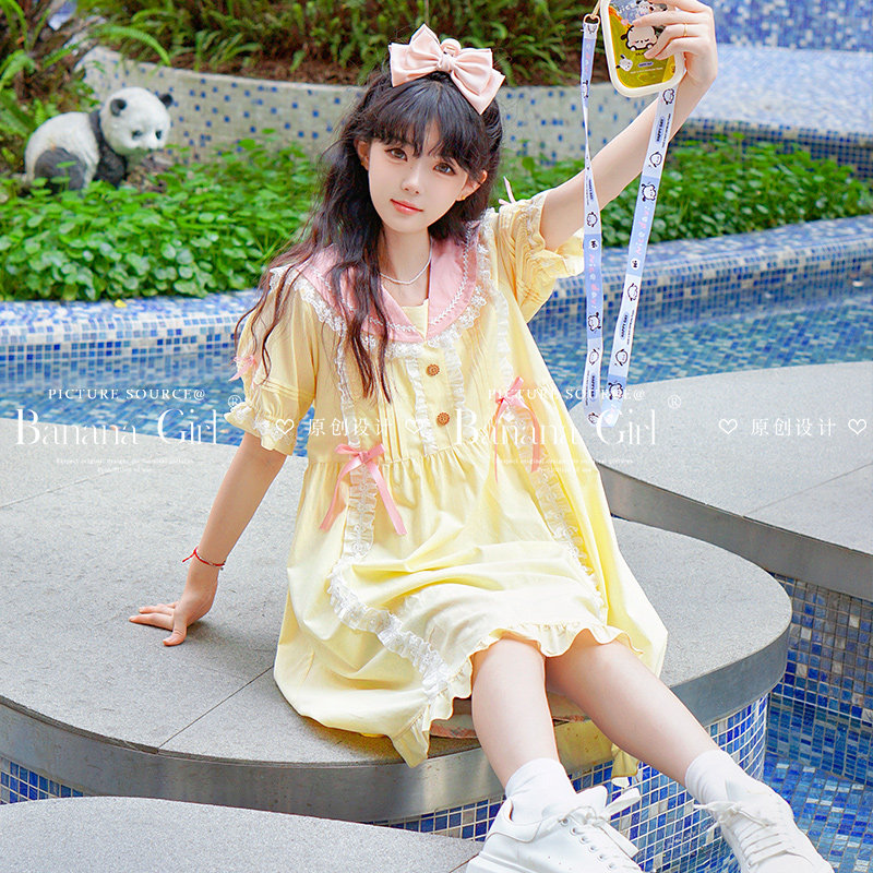 bananagirl女士夏季薄款睡裙