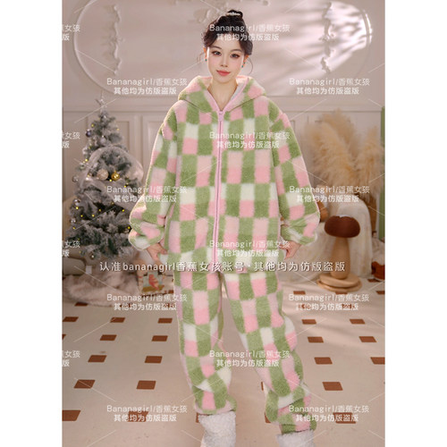 Bananagirl加绒加厚睡衣套装