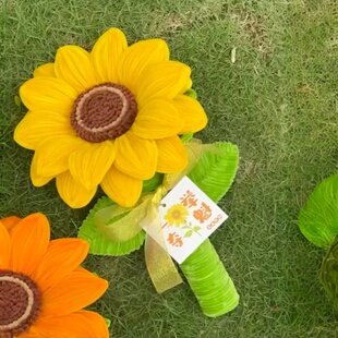 扭扭棒胖嘟嘟巨型向日葵扭扭diy花束材料包一举夺魁毕业 6002