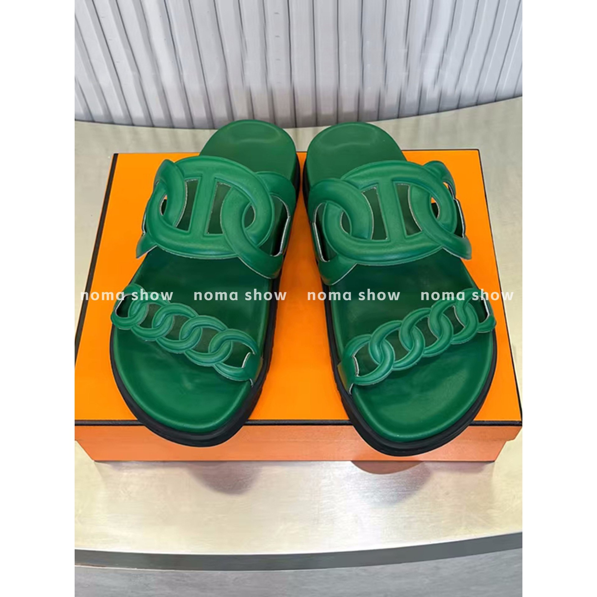 Big Head Ann绿色猪鼻子厚底一字拖女外穿沙滩凉拖鞋防滑,女鞋,一字拖,淘宝优惠券,粉丝福利购,淘宝优惠卷
