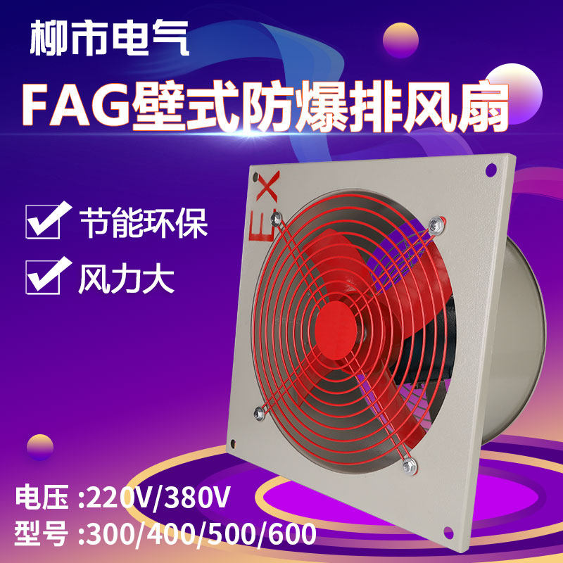 fag壁式防爆排风扇220v380v三防工业强力散热风扇轴流风机排气扇