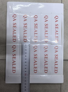 封口贴 万代 QA SEALED 1版10小张  35*102mm