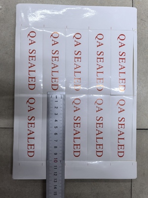 封口贴 万代 QA SEALED 1版10小张  35*102mm