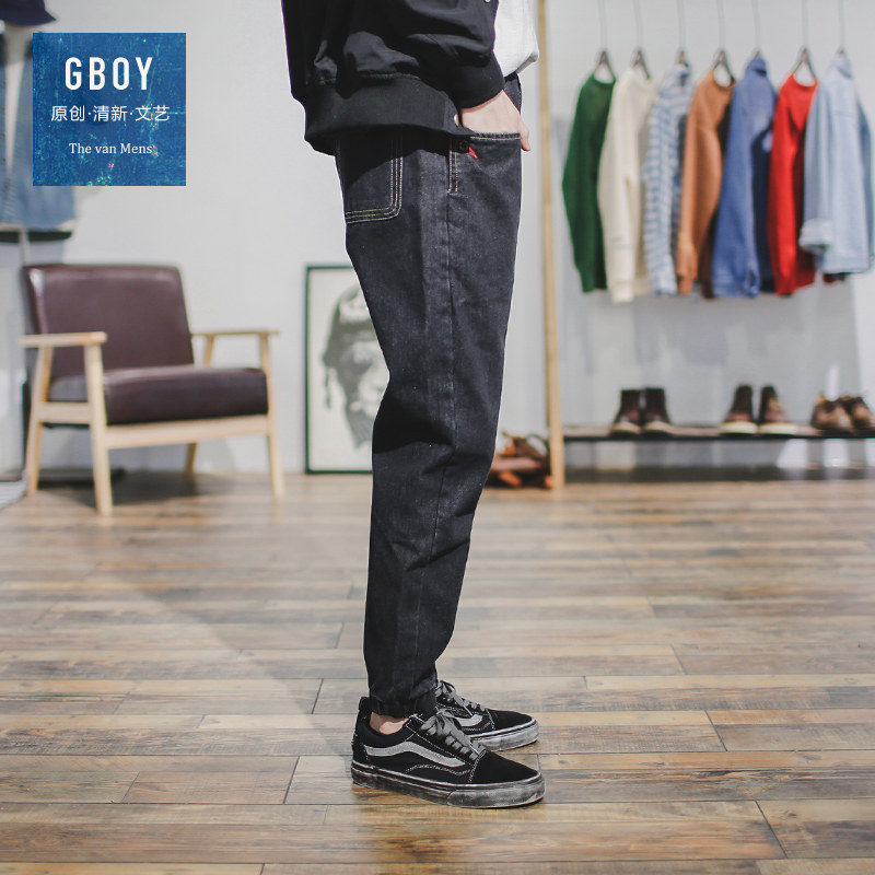 Jeans pour jeunesse droite en vrac en coton pour automne - Ref 1482695 Image 3