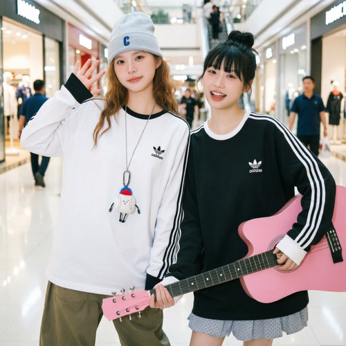 阿迪达斯三叶草男女长袖卫衣