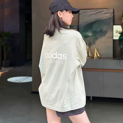 阿迪达斯男女同款百搭半高领长袖