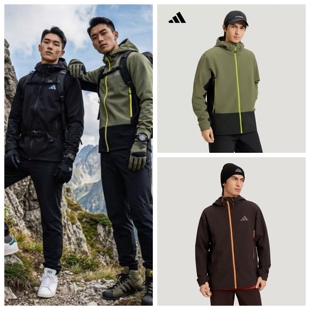 阿迪达斯26款户外男子加绒拒水软壳梭织外套KD9409 KQ5549 KQ5550