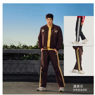 KR3077 KE4063 CNY男子运动休闲拒水梭织可束脚长裤 阿迪达斯2026款