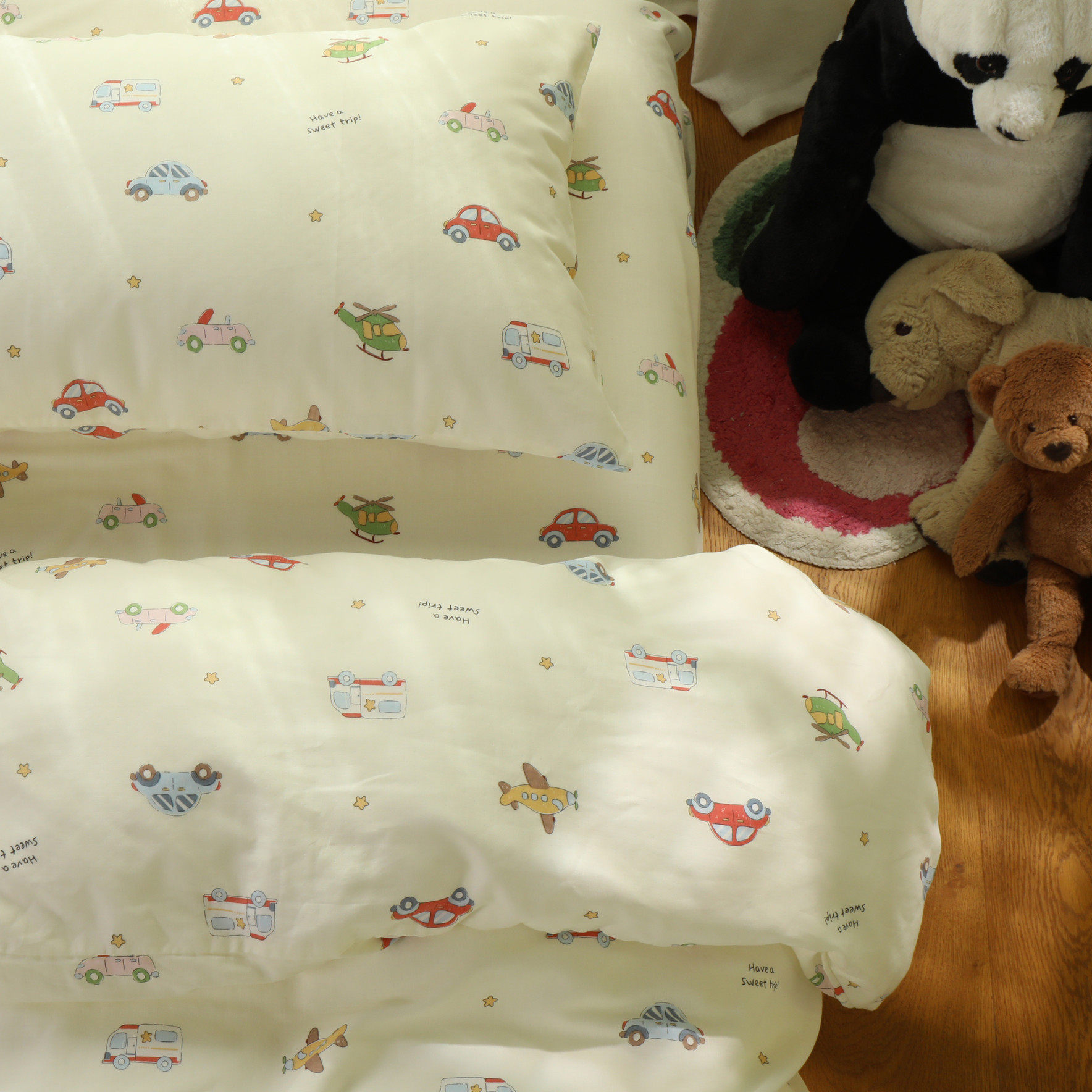 快乐旅行母婴a类双层纱布卡通可爱儿童被罩单独被套单件纯棉全棉,床上用品,被套,淘宝优惠券,粉丝福利购,淘宝优惠卷