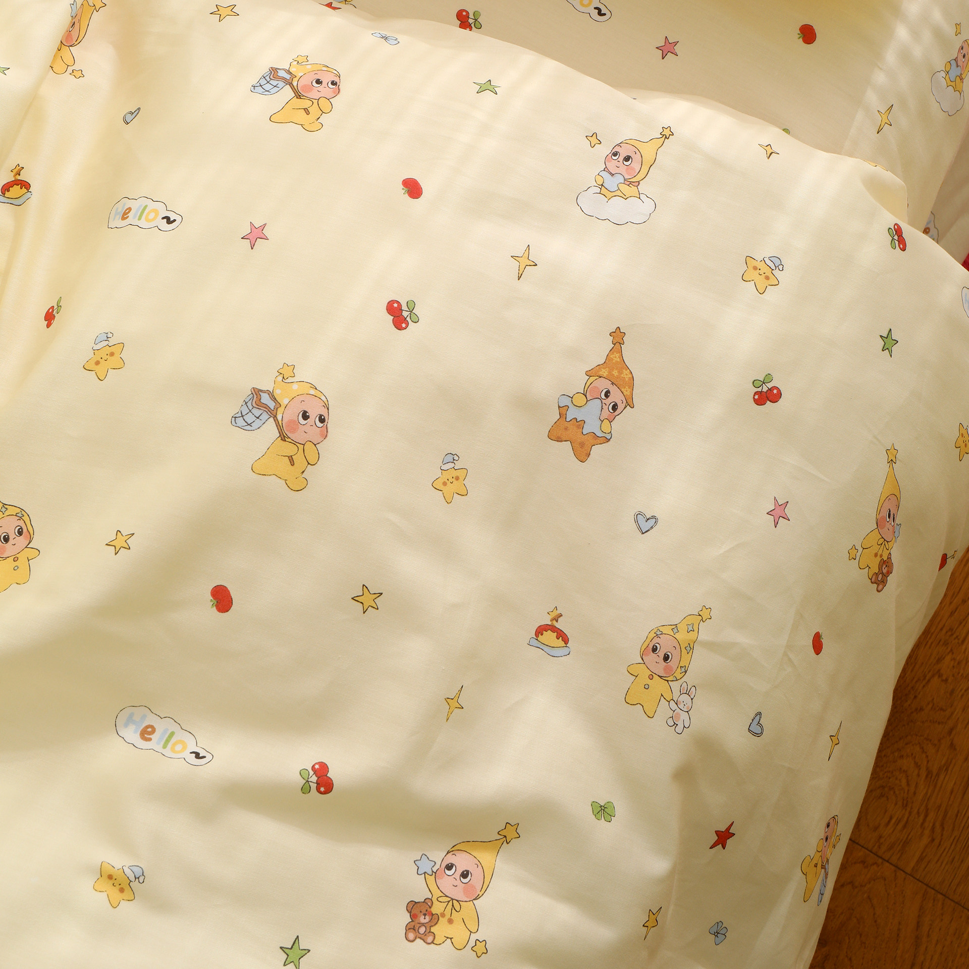 星星仔卡通可爱定制宝宝幼儿园婴儿童被套全棉纯棉被罩单件1.5米