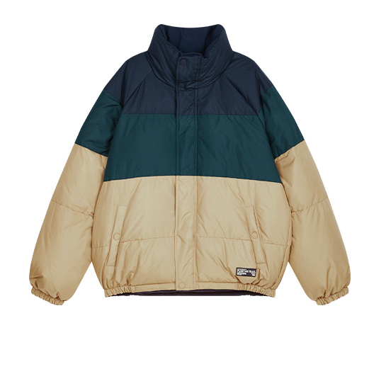 PLORY 冬季新品男女同款双面穿厚款休闲羽绒服宽松外套POJDB8V02P