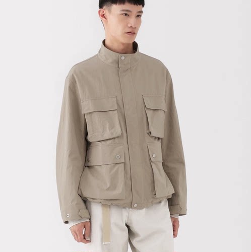 无印 MUJI Labo 男式 尼龙工装夹克男士外套25年秋季新品男装