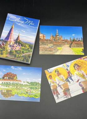 泰国清迈风景明信片旅游纪念品