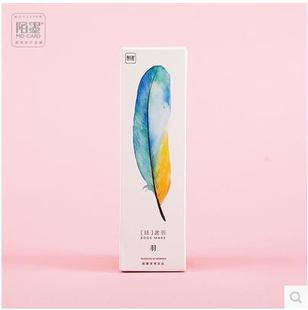 陌墨羽毛创意文艺韩版卡通可爱唯美复古纸质书签小礼品 满额包邮