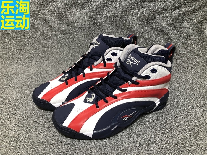 正品 reebok 锐步 经典shaqnosi联名 年轮 中帮复古篮球鞋 fv2971