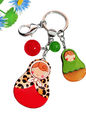 韩国进口GRAIN de BEAUTE品牌可爱娃娃包包汽车钥匙扣钥匙圈 AZ13