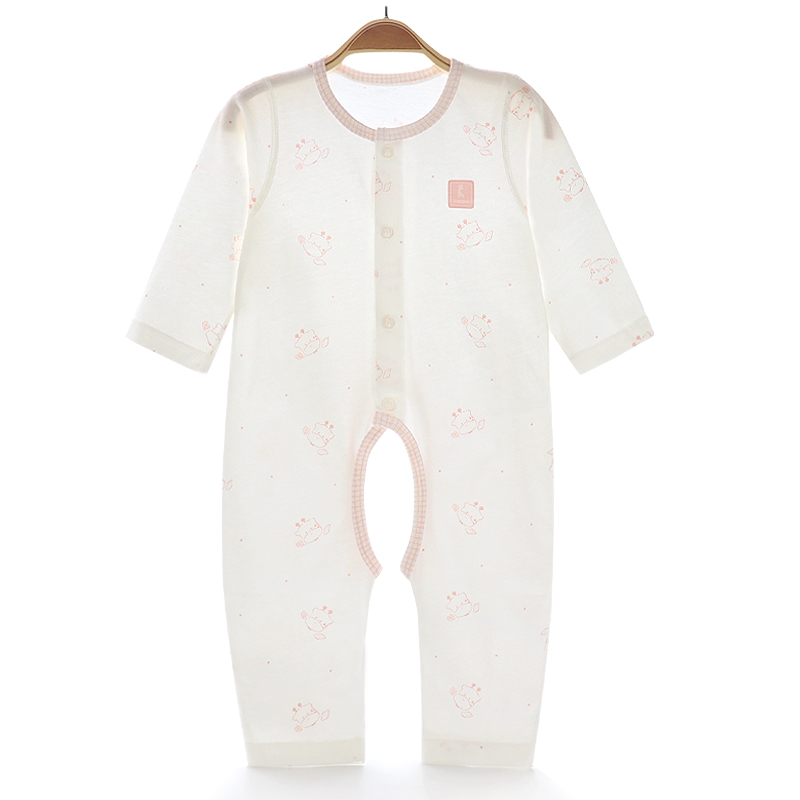 童泰纯棉开裆连体衣无骨柔软亲肤