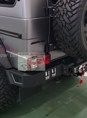 W463 G350 G400 G500 G550 G63 改装 LED 竞技版后杠 越野绞盘杠