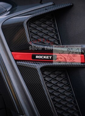 W464 改装 rocket 轮眉灯 ba博斯 LED 发光小标 火箭 叶子板标