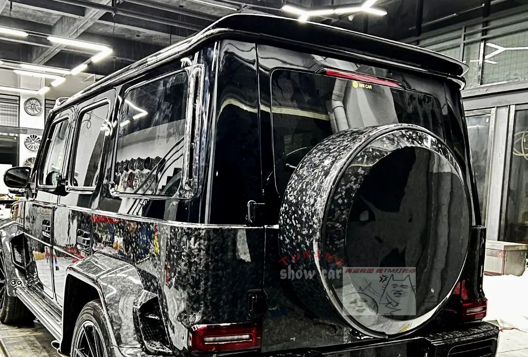 W464 G350 G500 G550 G63 新款大G 改装 man*ory 锻纹碳纤备胎圈